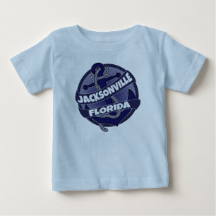 Jacksonville Florida Ankerbabyumrandung Baby T-shirt