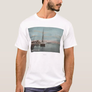 Jacksonville, Florida - Ansicht des Hafens mit T-Shirt