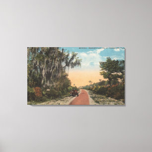 Jacksonville, Florida - Ansicht von John Anderson Leinwanddruck