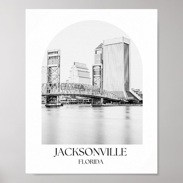 Jacksonville Florida Arch Foto Print Poster (Vorne)