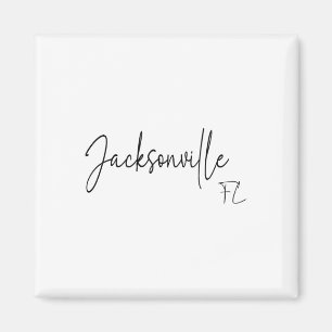 Jacksonville Florida Ca Retro Magnet