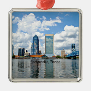 Jacksonville, Florida City Silbernes Ornament