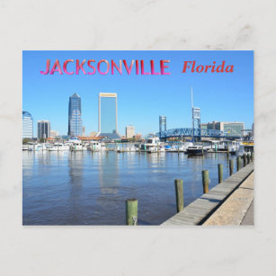 Jacksonville Florida Cityscape Postkarte