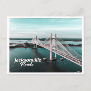 JACKSONVILLE FLORIDA - DAMES POINT BRIDGE POSTKARTE