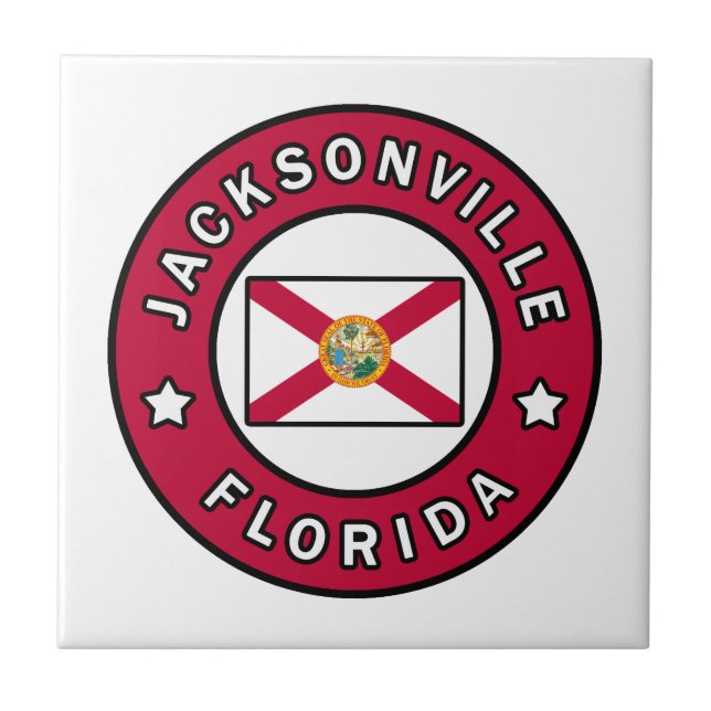 Jacksonville Florida Fliese (Vorderseite)