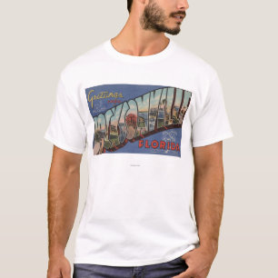 Jacksonville, Florida - große Buchstabe-Szenen 2 T-Shirt