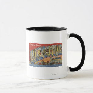 Jacksonville, Florida - Große Buchstabenszenen Tasse