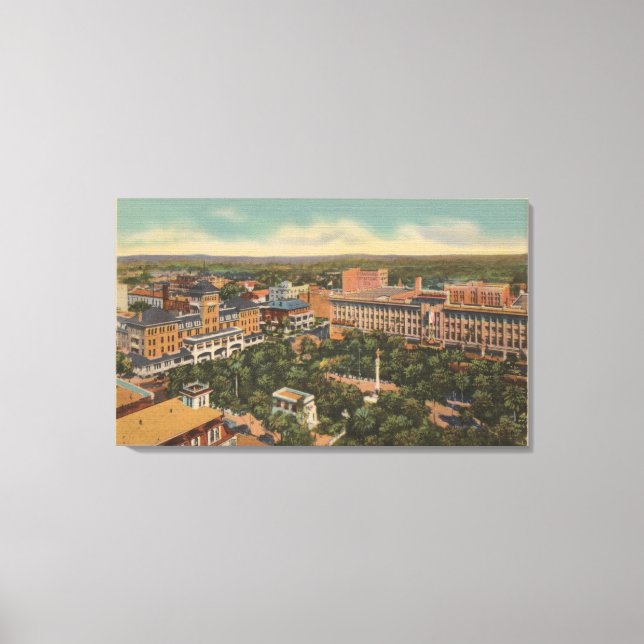 Jacksonville, Florida - Luftbild von Hemming Leinwanddruck (Vorderseite)
