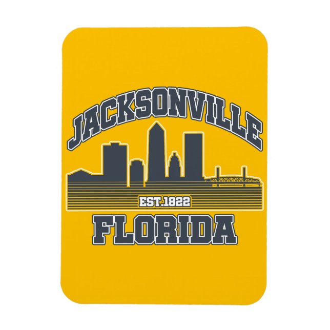 Jacksonville, Florida Magnet (Vertikal)
