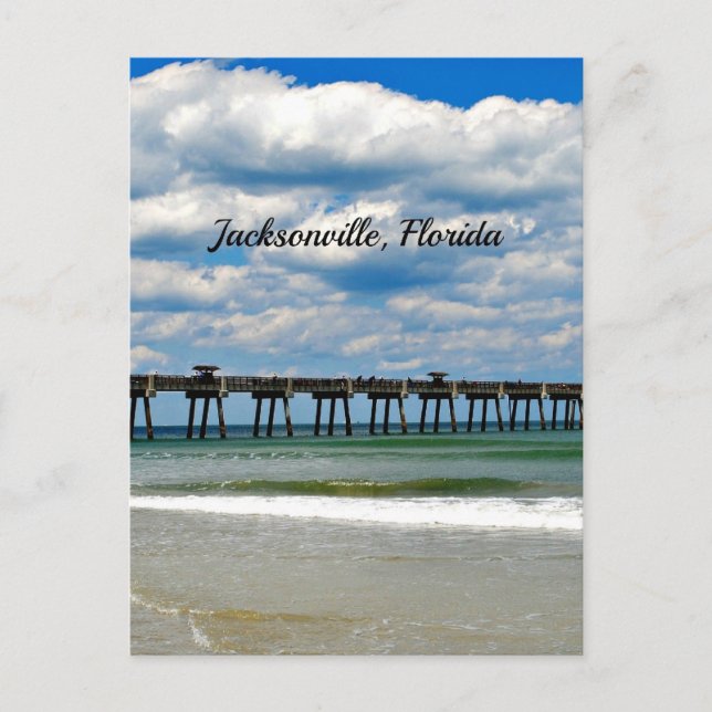 Jacksonville, Florida Pier Postkarte (Vorderseite)