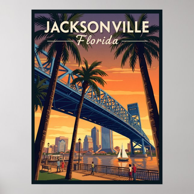 Jacksonville Florida Poster (Vorne)