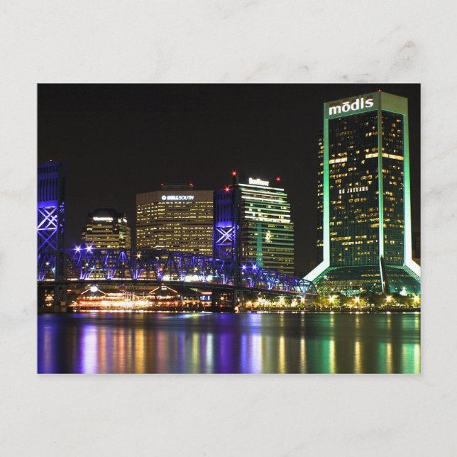 Jacksonville Florida Postkarte (Vorderseite)