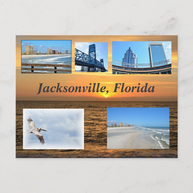 Jacksonville, Florida Postkarte (Vorderseite)