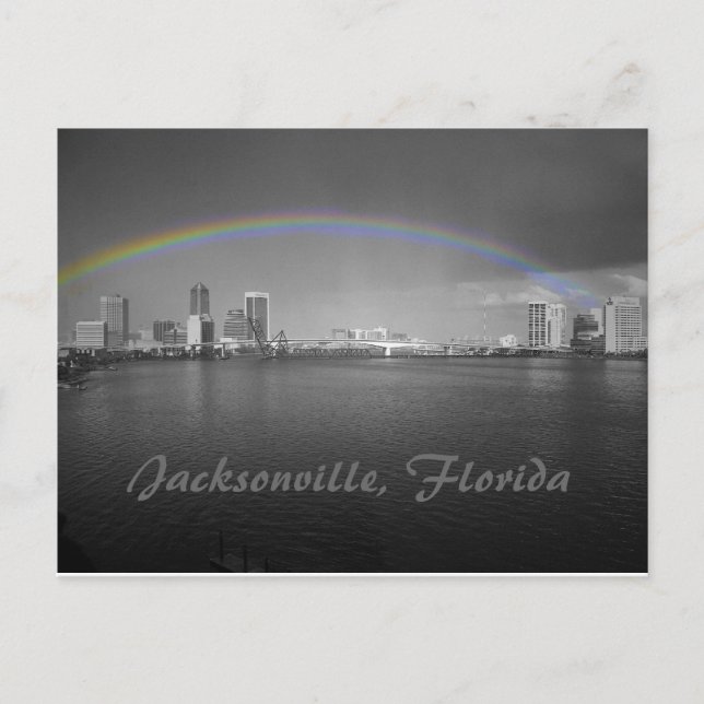 Jacksonville, Florida Rainbow Postkarte (Vorderseite)
