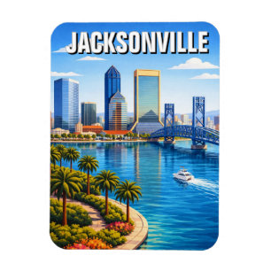 Jacksonville Florida Reise Magnet
