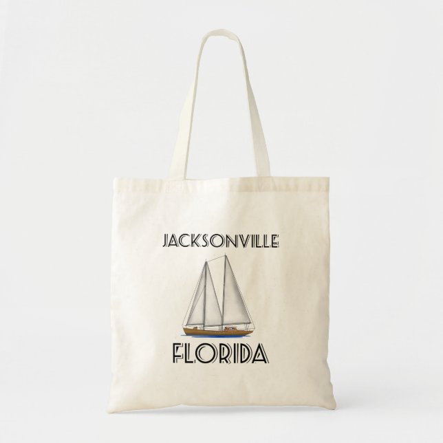 Jacksonville Florida Sailing Tragetasche (Vorne)