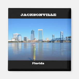 Jacksonville, Florida Skyline Magnet