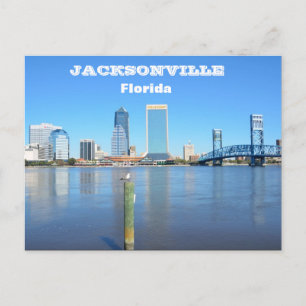Jacksonville, Florida Skyline Postcard Postkarte