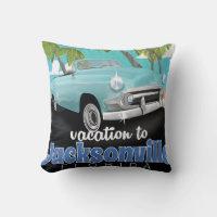 Jacksonville, Florida, USA Vintage Reise Poster.