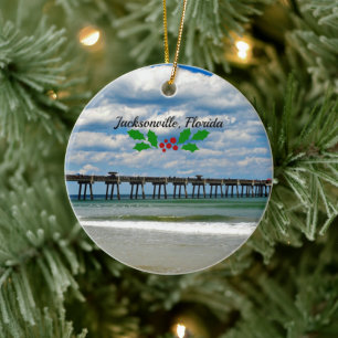 Jacksonville, Florida Weihnachtsdekoration Keramik Ornament