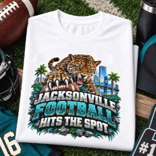 Jacksonville Football trifft ins Schwarze Fan T-Shirt