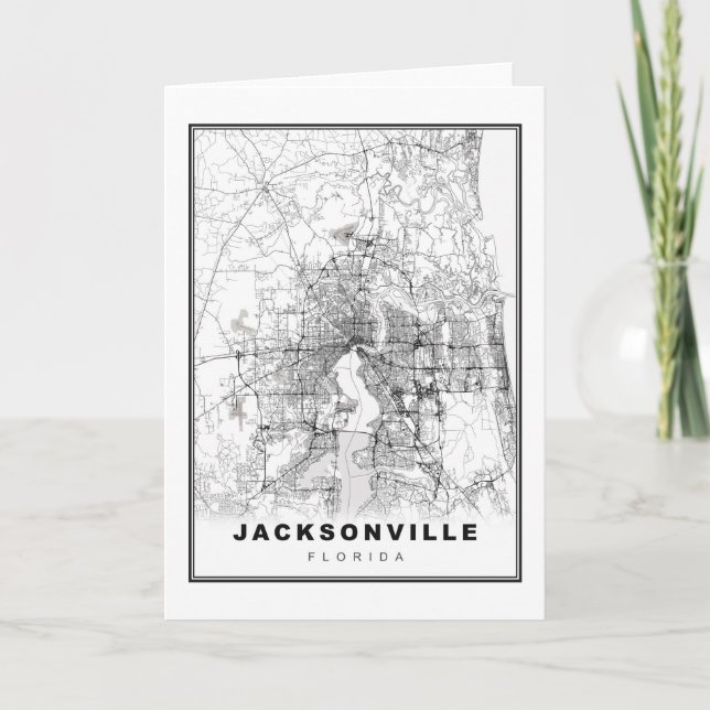 Jacksonville Karte (Vorderseite)