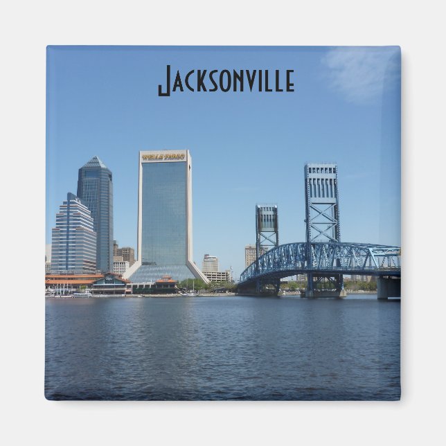 Jacksonville Main Street Bridge Foto Magnet Jax (Vorne)