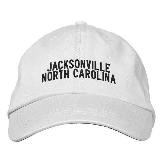 Jacksonville North Carolina Hat Bestickte Baseballkappe (Vorderseite)