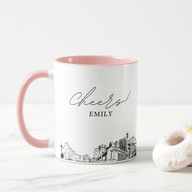 Jacksonville Personalisiert Wedding Coffee Tasse (Mit Donut)