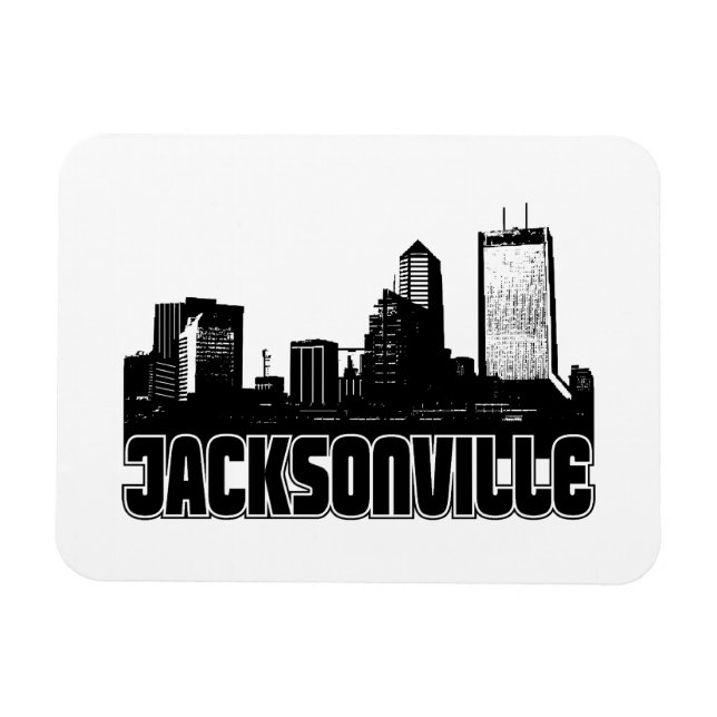 Jacksonville Skyline Magnet (Horizontal)