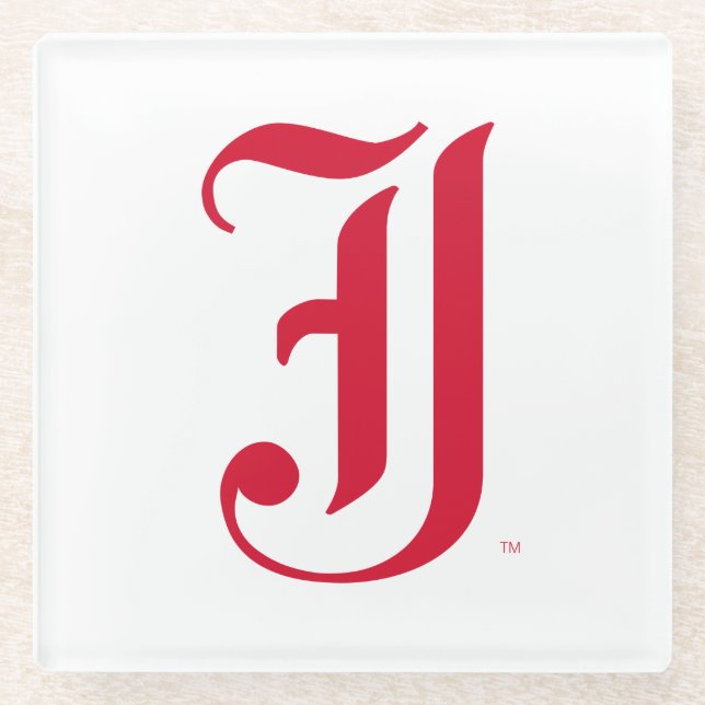 Jacksonville Staat University Classic JSU Letter Glasuntersetzer (Vorderseite)