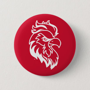 Jacksonville Staat University Gamecocks Red Eagle Button