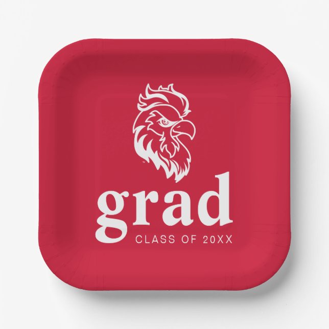 Jacksonville Staat University Gamecocks Red Eagle Pappteller (Vorderseite)