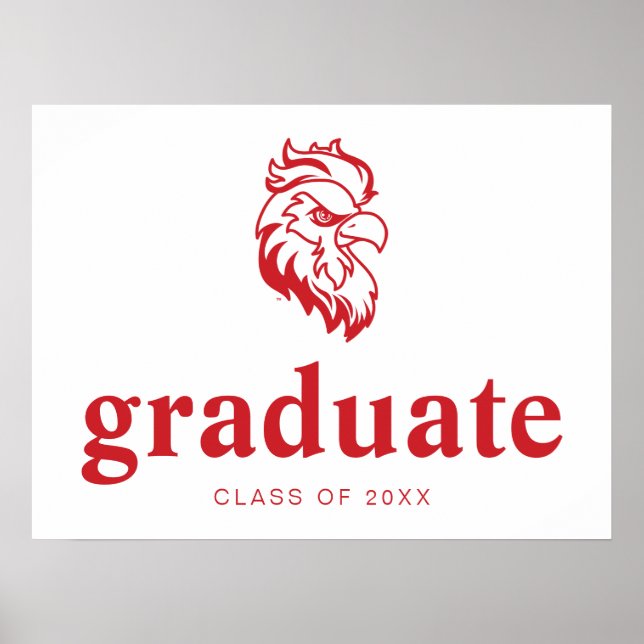 Jacksonville Staat University Gamecocks Red Eagle Poster (Vorne)