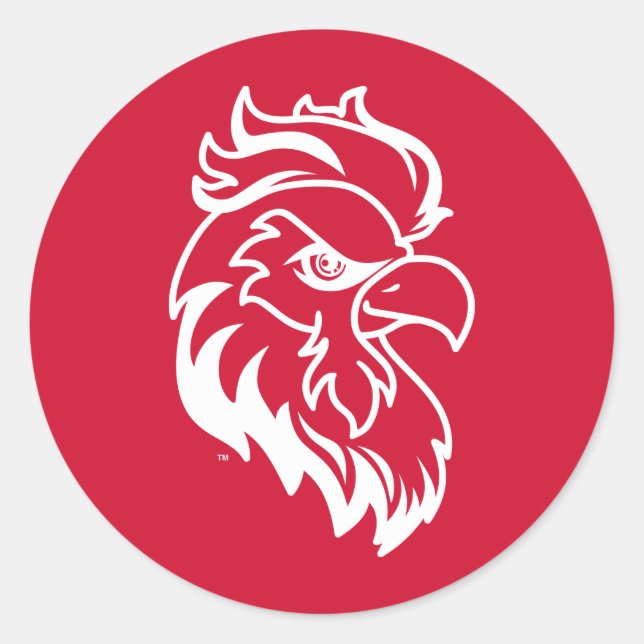 Jacksonville Staat University Gamecocks Red Eagle Runder Aufkleber (Vorderseite)