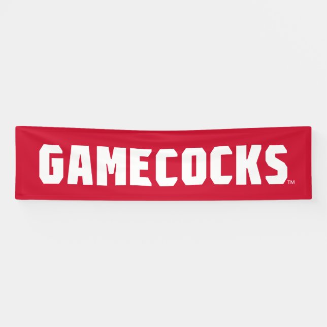 Jacksonville Staat University Gamecocks Rotes Logo Banner (Horizontal)