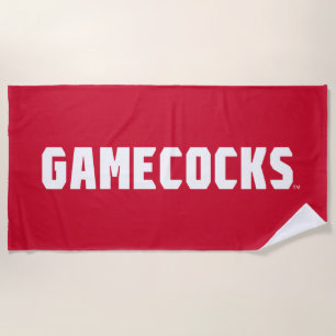 Jacksonville Staat University Gamecocks Rotes Logo Strandtuch