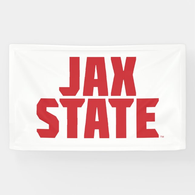 Jacksonville Staat University JAX STAAT Bold Red Banner (Horizontal)