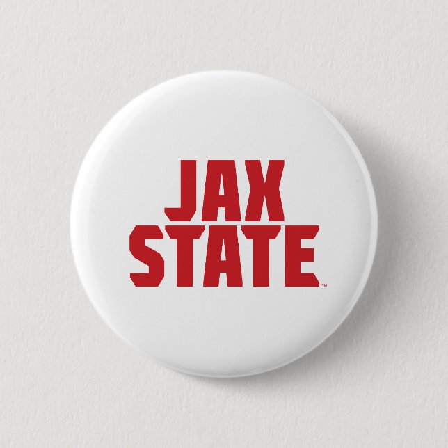 Jacksonville Staat University JAX STAAT Bold Red Button (Vorderseite)