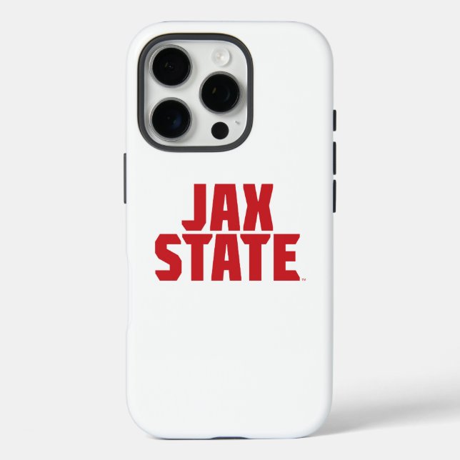 Jacksonville Staat University JAX STAAT Bold Red Case-Mate iPhone Hülle (Rückseite)