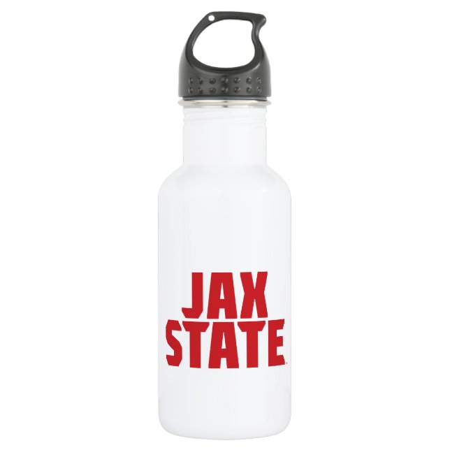 Jacksonville Staat University JAX STAAT Bold Red Edelstahlflasche (Vorderseite)