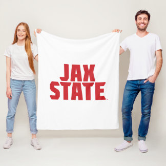Jacksonville Staat University JAX STAAT Bold Red Fleecedecke