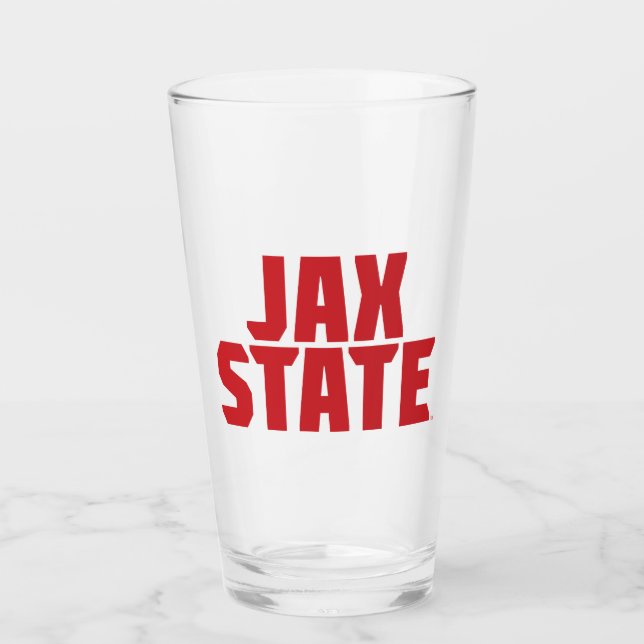Jacksonville Staat University JAX STAAT Bold Red Glas (Vorderseite)