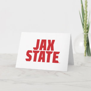 Jacksonville Staat University JAX STAAT Bold Red Karte