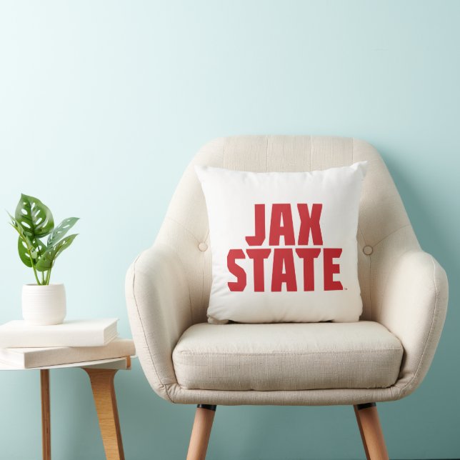 Jacksonville Staat University JAX STAAT Bold Red Kissen (Stuhl )