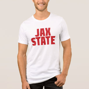 Jacksonville Staat University JAX STAAT Bold Red Tri-Blend Shirt
