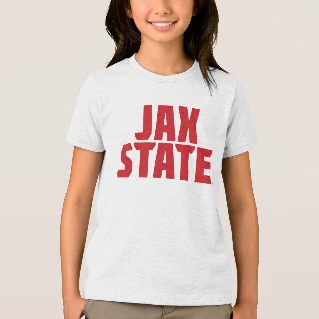 Jacksonville Staat University JAX STAAT Bold Red Tri-Blend Shirt (Vorderseite)