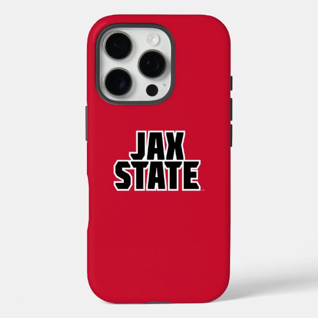 Jacksonville Staat University JAX STAAT Bold Text Case-Mate iPhone Hülle (Rückseite)