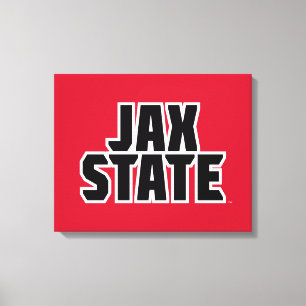 Jacksonville Staat University JAX STAAT Bold Text Leinwanddruck