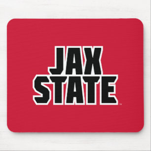 Jacksonville Staat University JAX STAAT Bold Text Mousepad